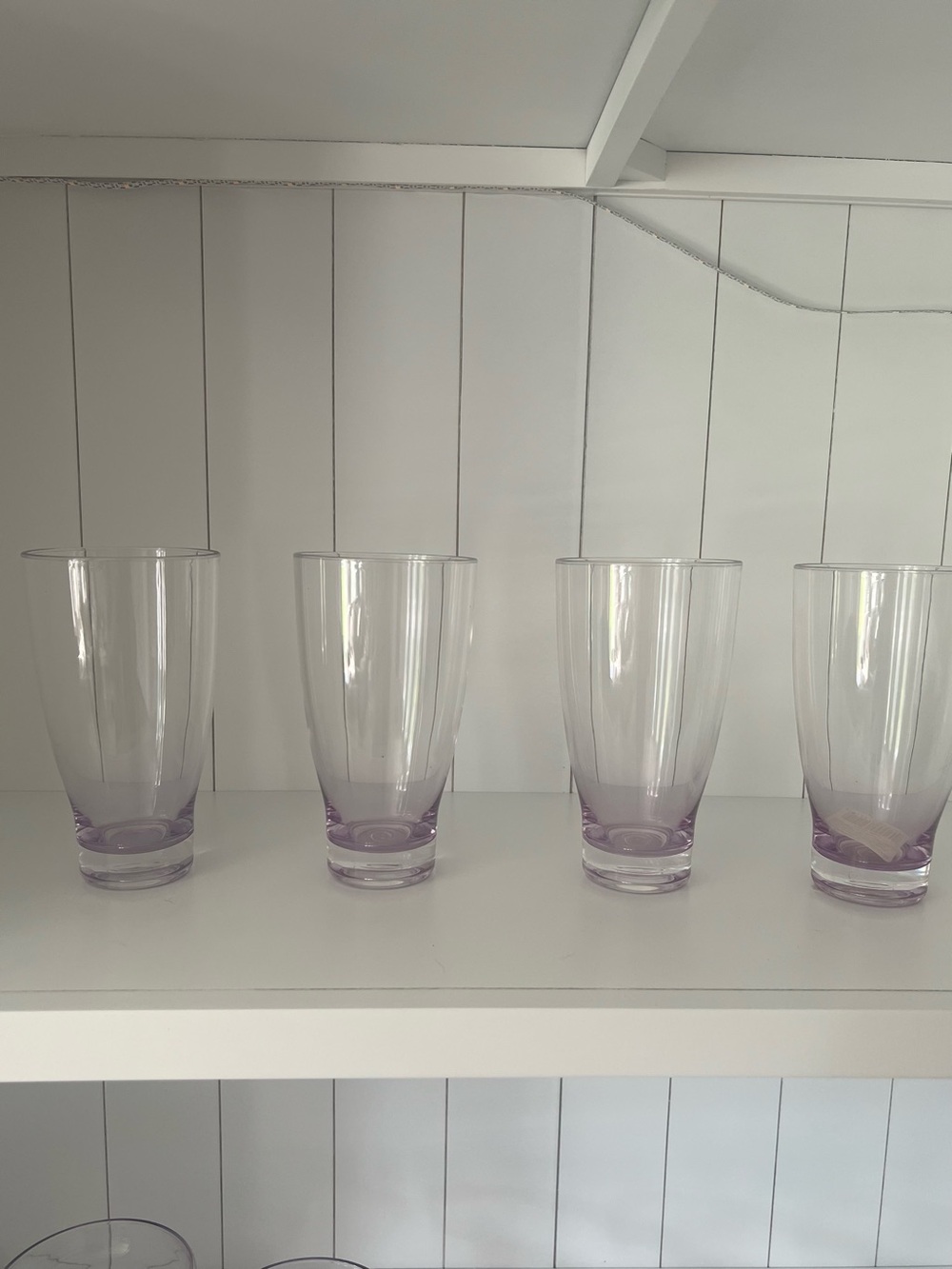 Set of 4 Blue/Gray Ombré Drinking Glasses
